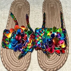 Colorful Floral Women's Sandals